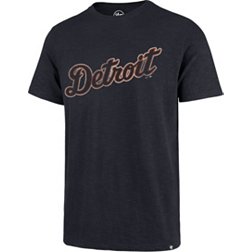 '47 Men's Detroit Tigers Navy Wordmark Scrum T-Shirt