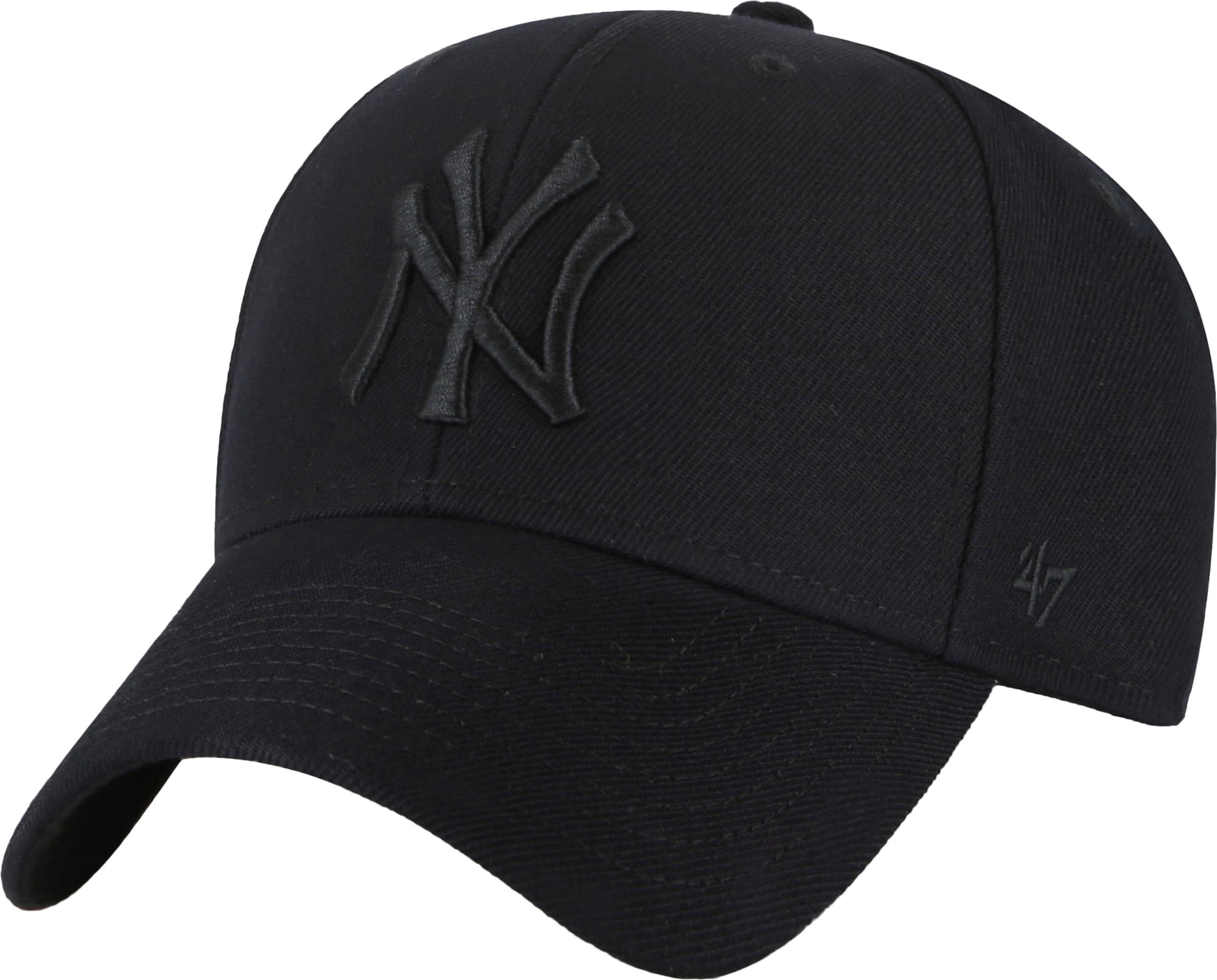'47 Men's New York Yankees Black Sure Shot Snap MVP Adjustable Hat