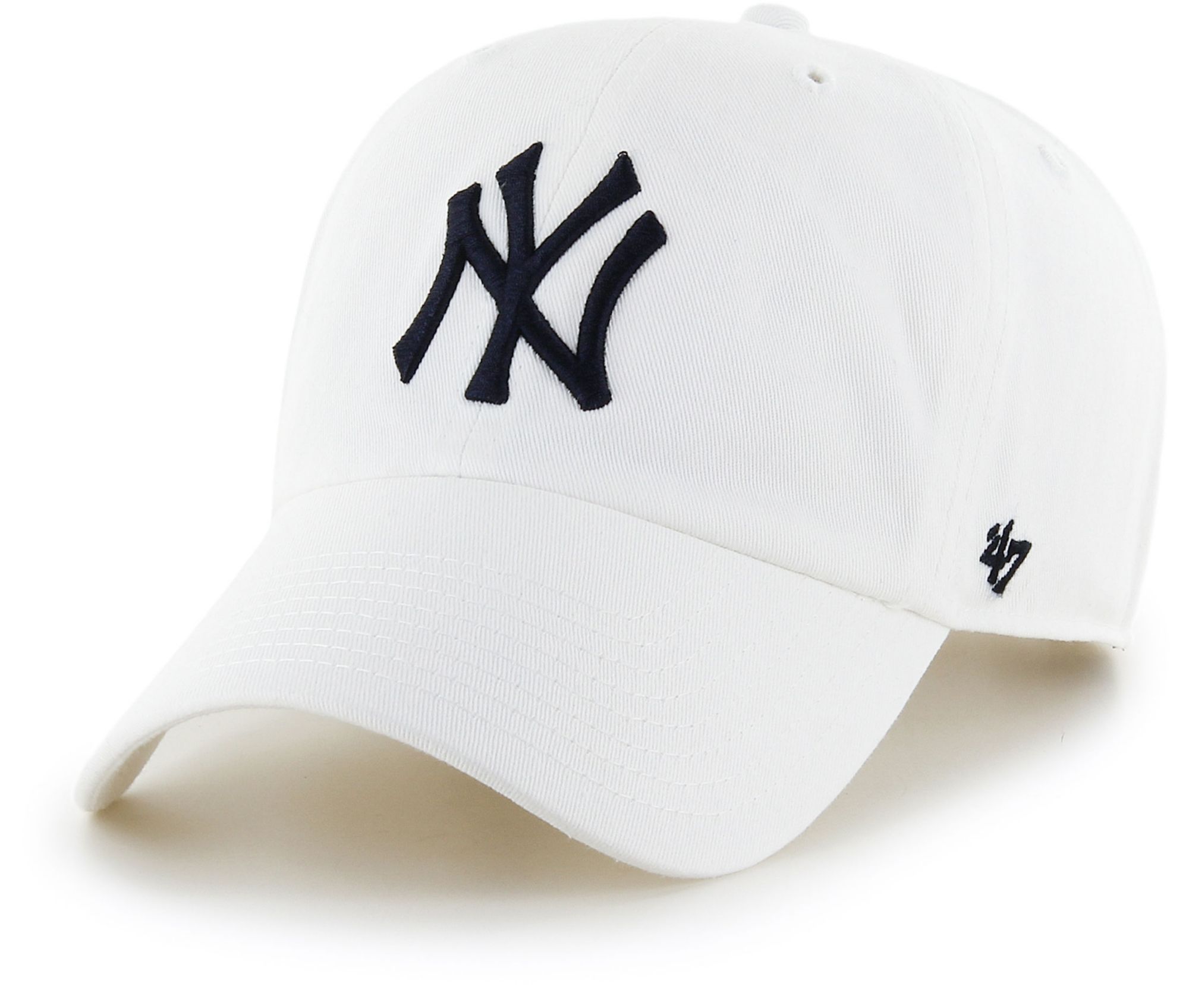 '47 Adult New York Yankees White Clean Up Adjustable Hat