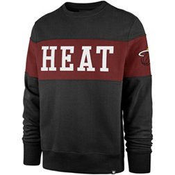‘47 Men's Miami Heat Black Interstate Crewneck Sweatshirt