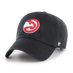 ‘47 Men's Atlanta Hawks Black Clean Up Adjustable Hat