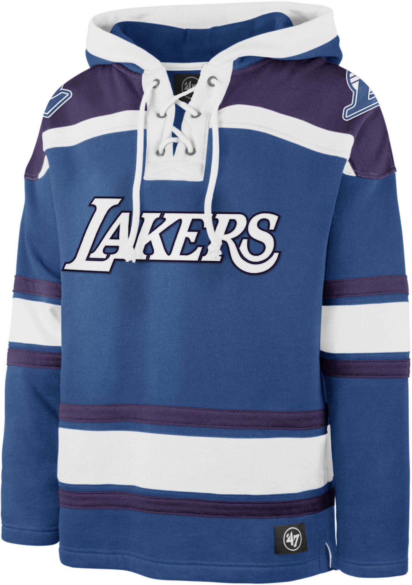 47 Brand / Men's Los Angeles Lakers Blue Lacer Hoodie