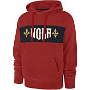 ‘47 Men's 2021-22 City Edition New Orleans Pelicans Red Chest Pass Pullover Hoodie