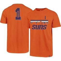 '47 Men's Phoenix Suns Devin Booker #1 Orange Super Rival Cotton T-Shirt