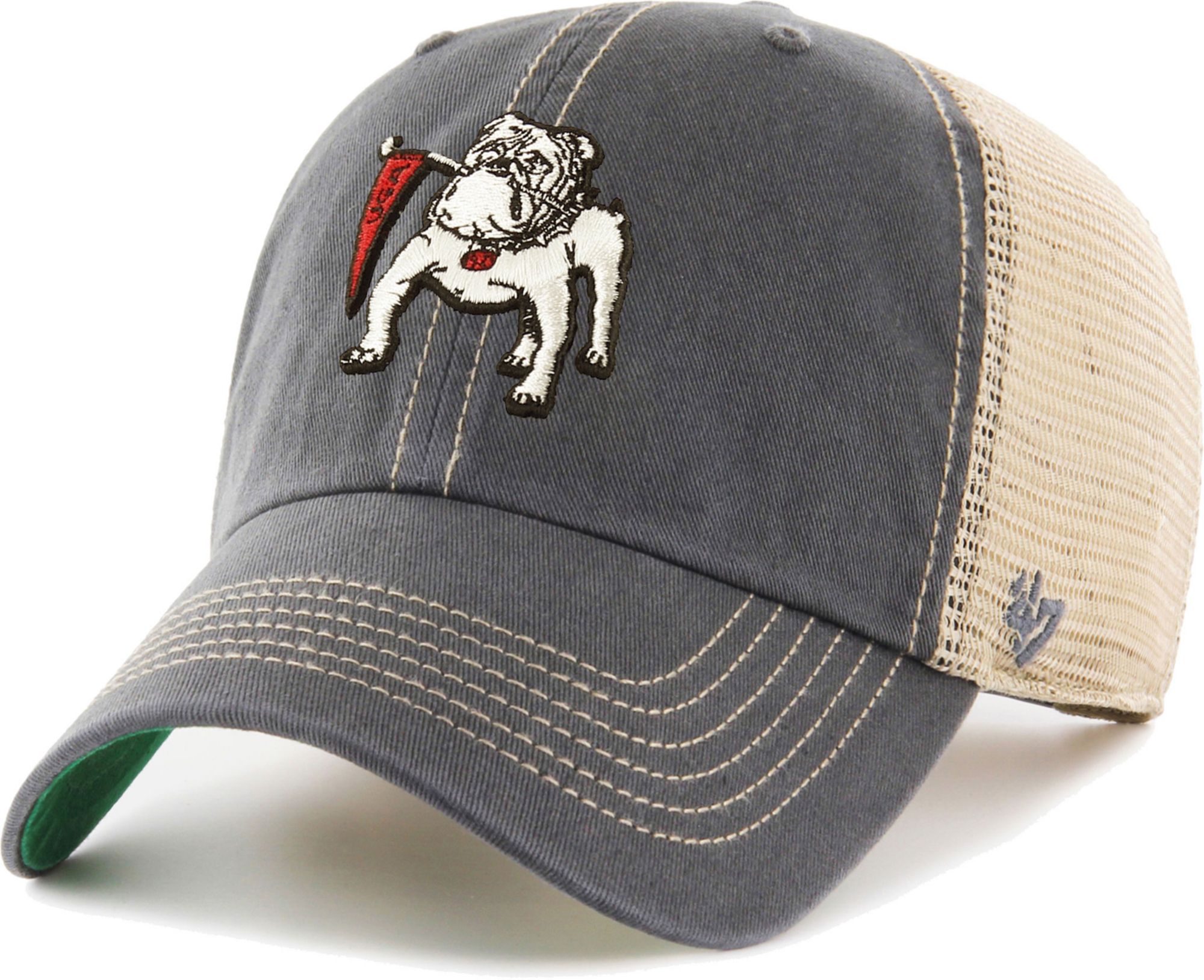 ‘47 Men's Georgia Bulldogs Grey Trawler Clean Up Adjustable Hat