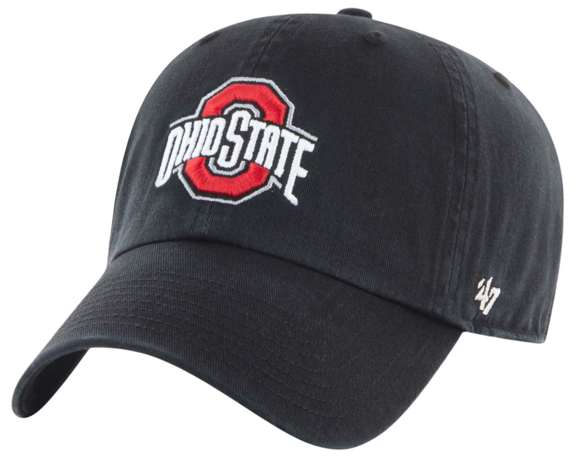 '47 Men's Ohio State Buckeyes Clean Up Adjustable Black Hat