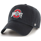 '47 Men's Ohio State Buckeyes Clean Up Adjustable Black Hat