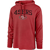 ‘47 Men's San Francisco 49ers Club Red Hooded Long Sleeve T-Shirt