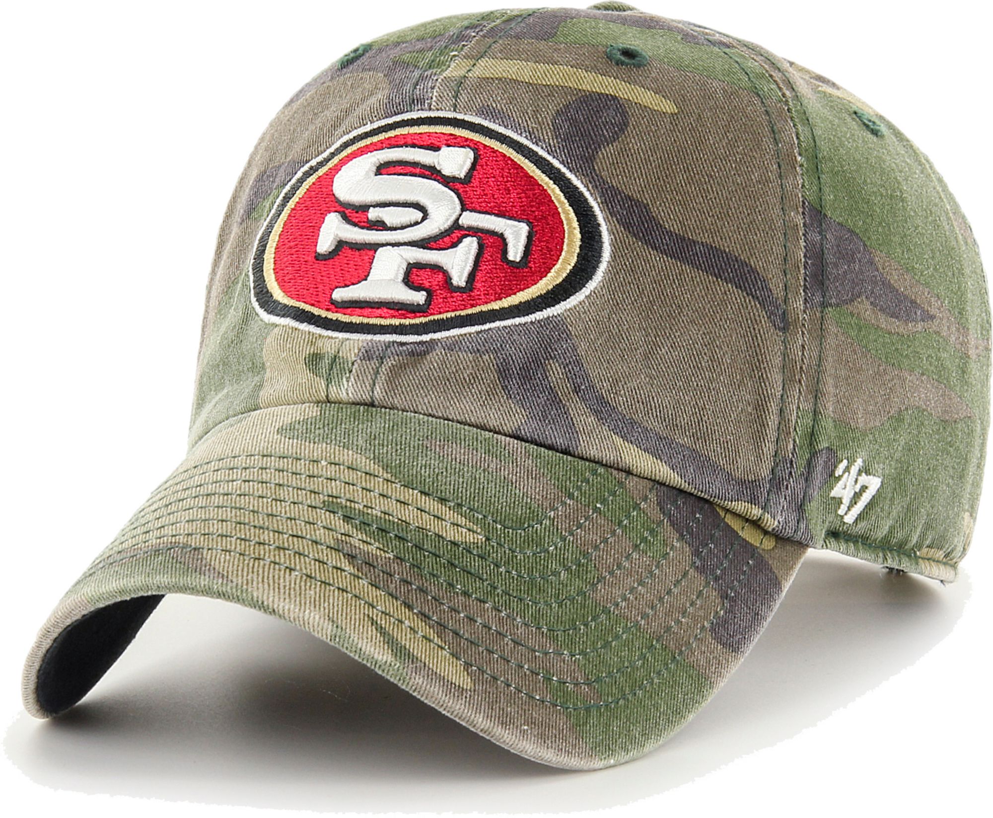 47 Brand / Men's San Francisco 49ers Camo Adjustable Clean Up Hat