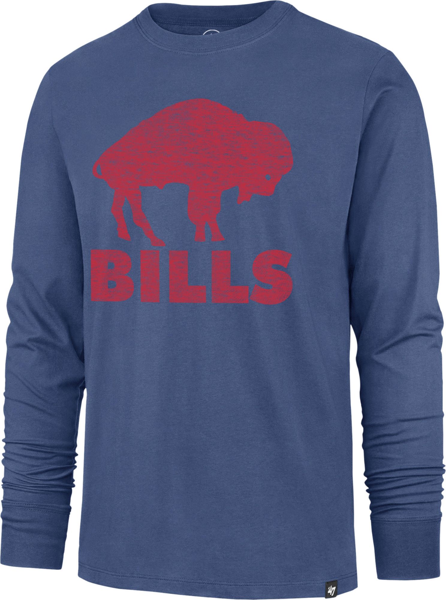 47 Brand / Men's Buffalo Bills Replay Franklin Legacy Blue Long Sleeve T- Shirt