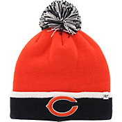 ‘47 Men's Chicago Bears Baraka Orange Cuffed Pom Knit