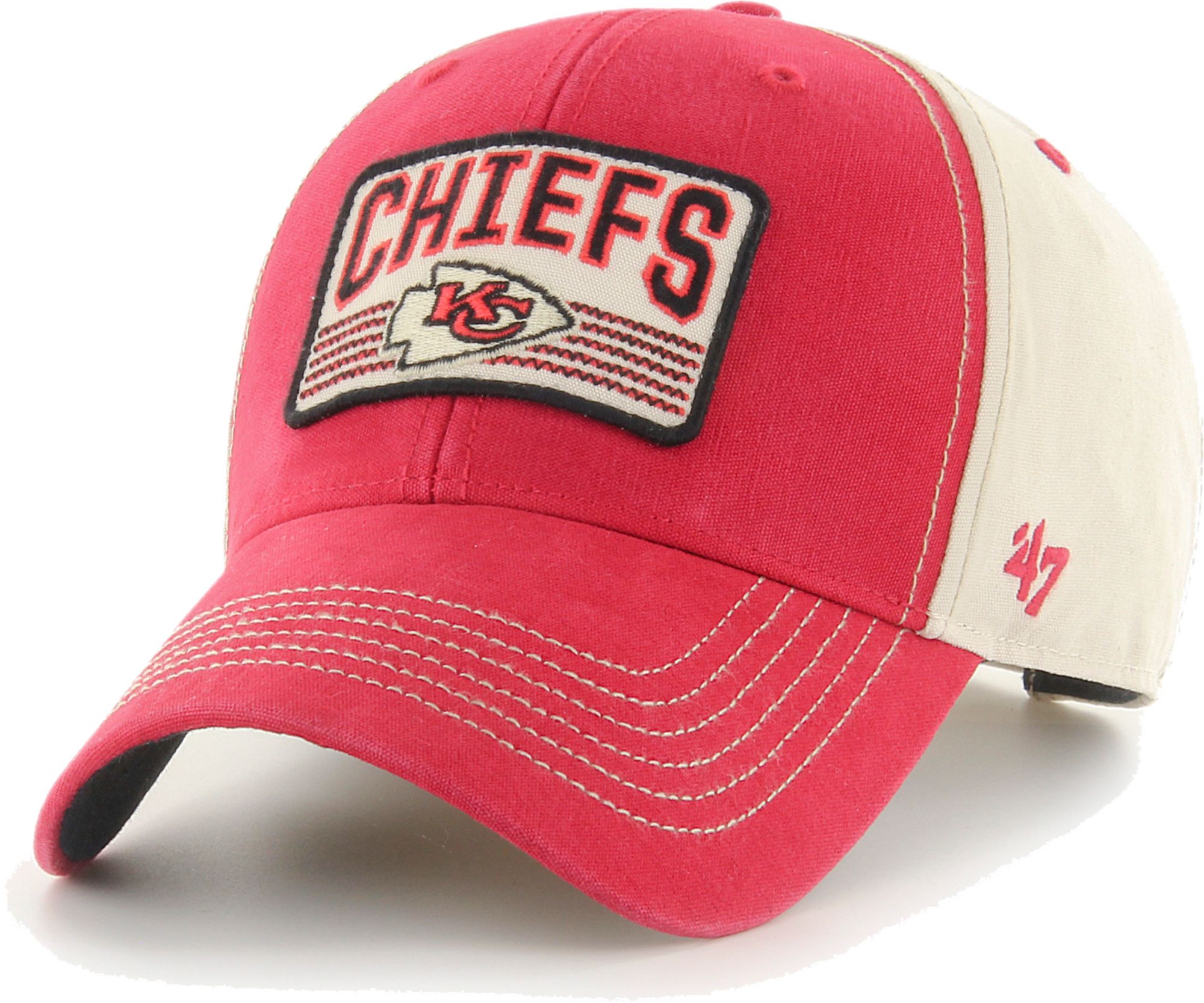 '47 Men's Kansas City Chiefs Red Clean Up Adjustable Hat