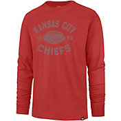 '47 Men's Kansas City Chiefs Overcast Franklin Red Long Sleeve T-Shirt