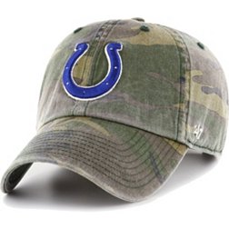 '47 Men's Indianapolis Colts Camo Adjustable Clean Up Hat