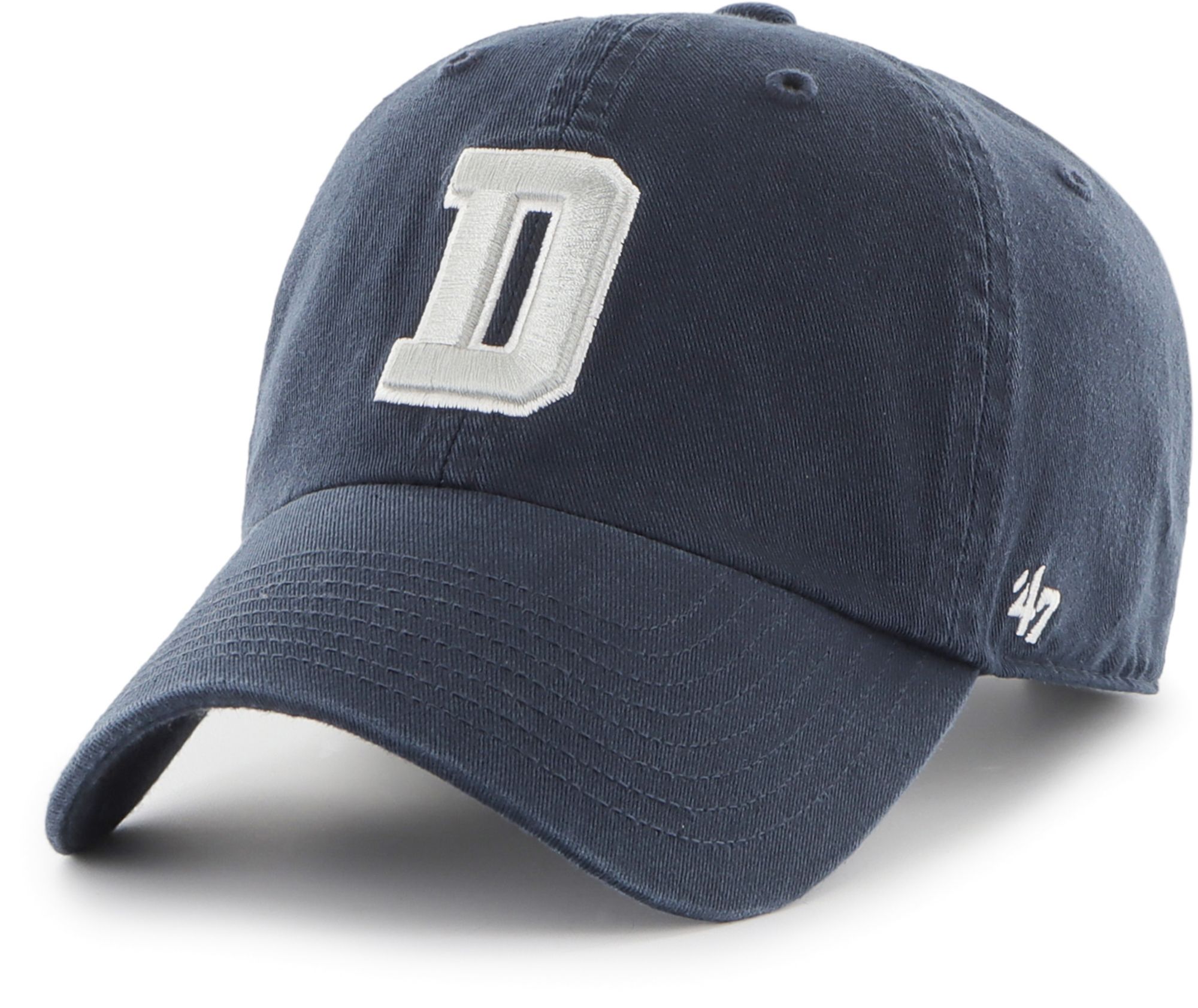 47 Brand Men s Dallas Cowboys D Logo Clean Up Adjustable Navy Hat