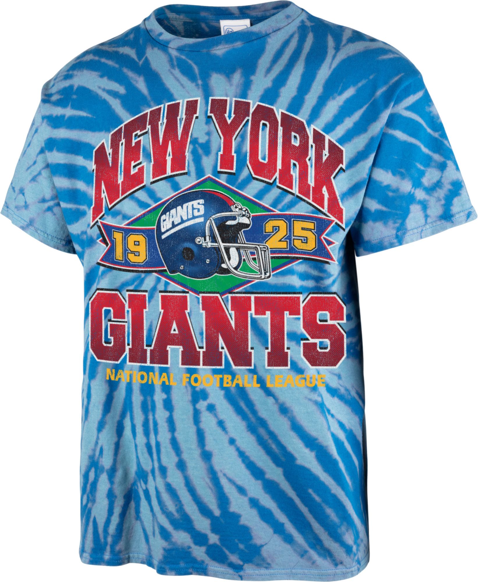 '47 Men's New York Giants Tie Dye Tubular T-Shirt - Blue