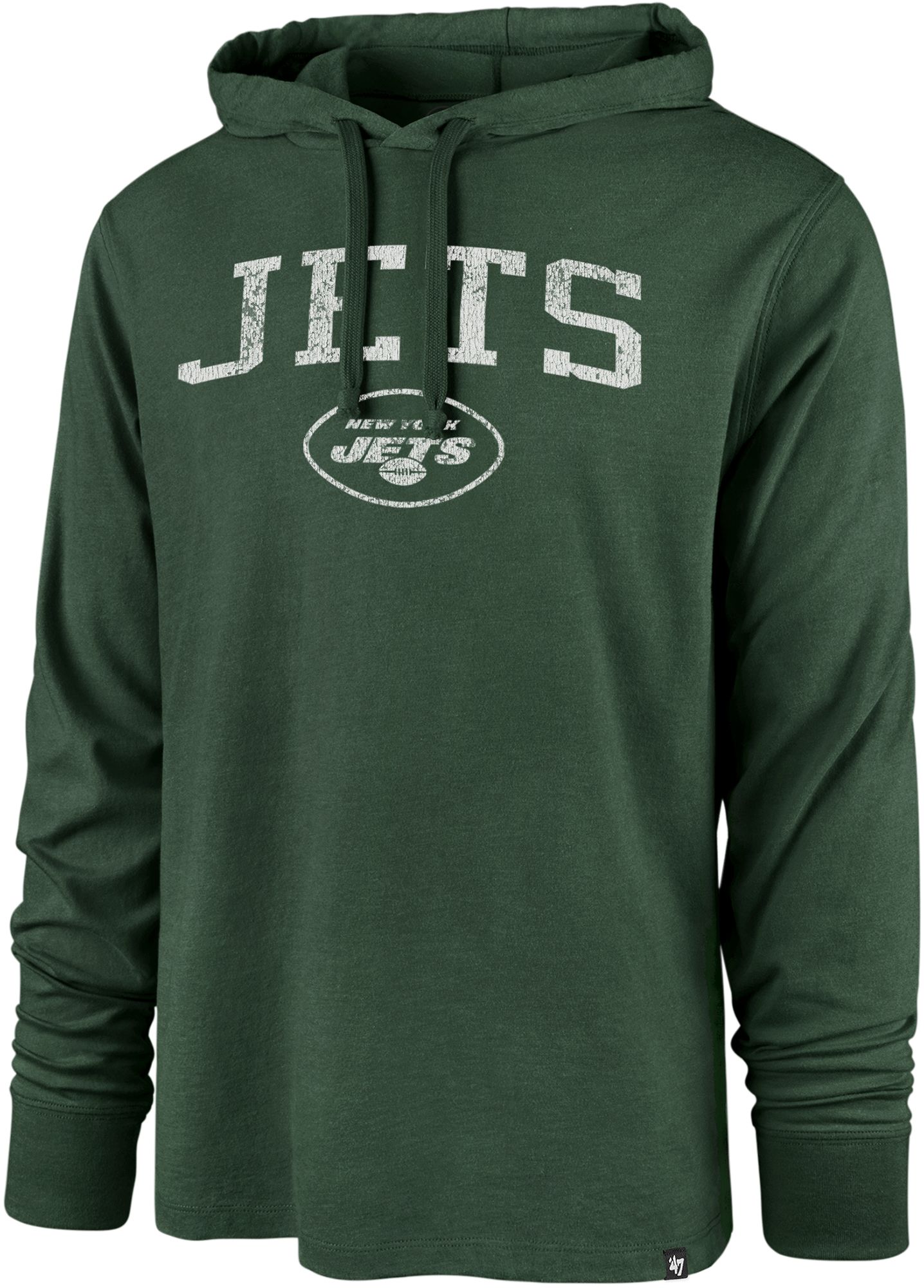 Men's Nike Green New York Jets Lightweight Performance Hooded Long Sleeve T- Shirt
