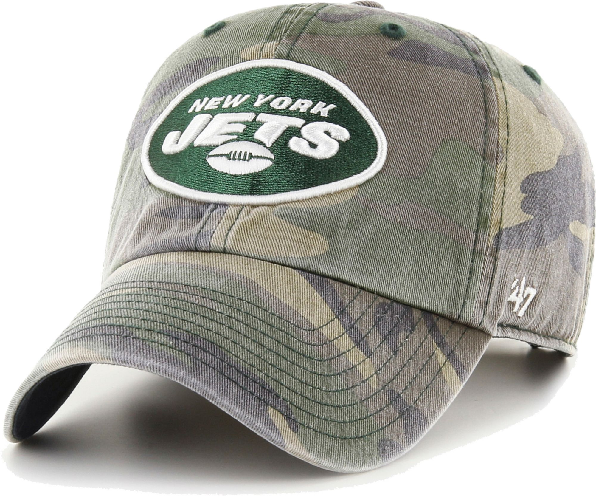 47 Brand / Men's New York Jets Camo Adjustable Clean Up Hat