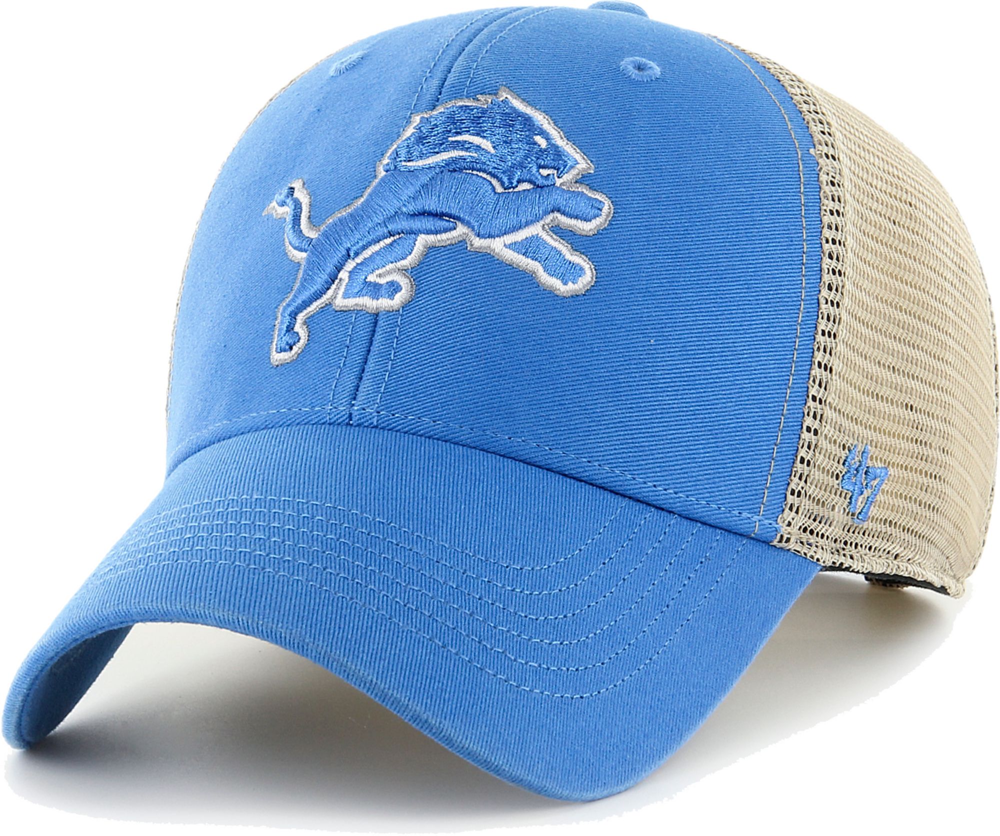 47 Brand / Men's Detroit Lions Blue Flagship MVP Adjustable Hat