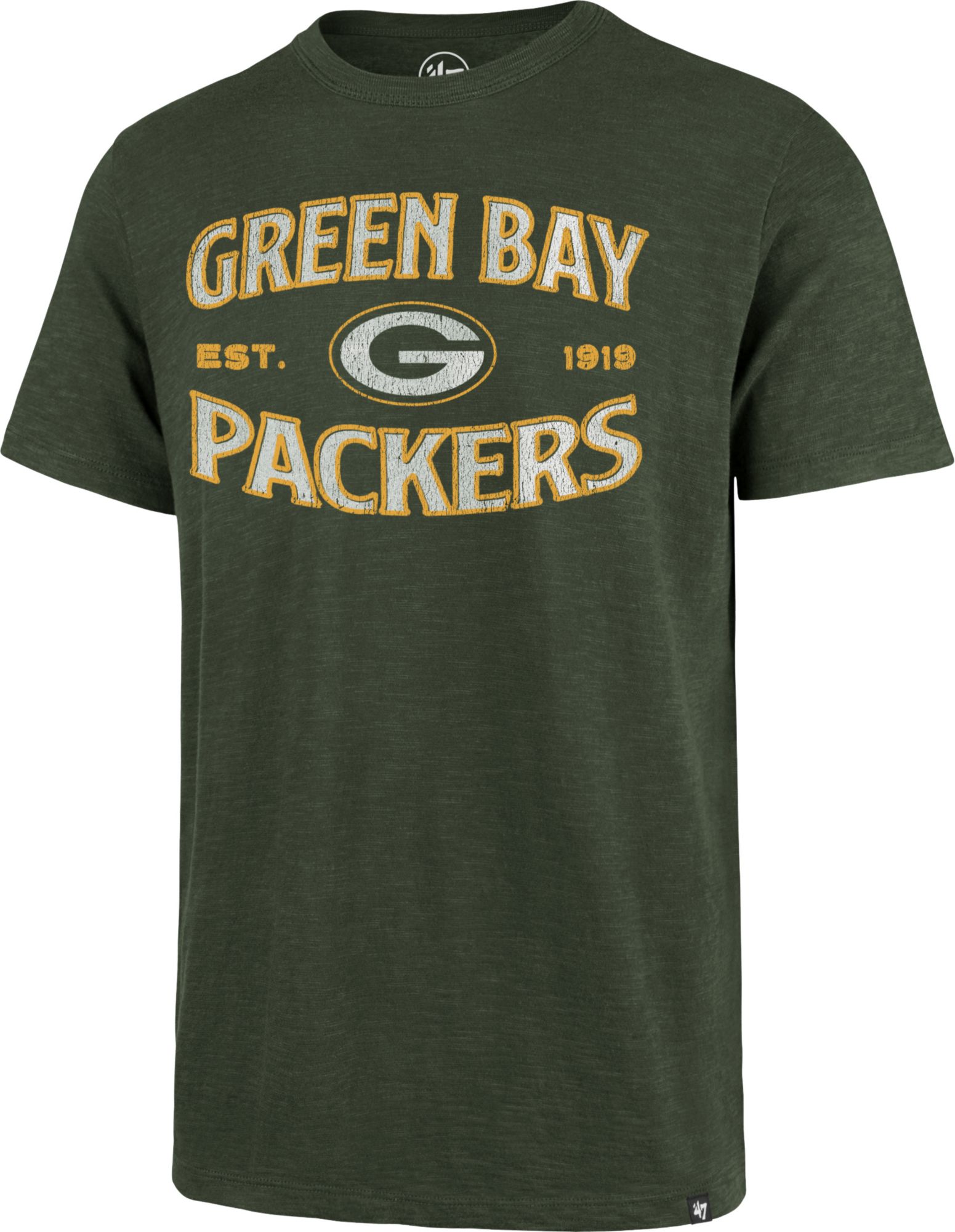 47 Brand Green Bay Packers Tee - Heather Gray - Medium