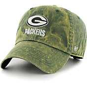 '47 Men's Green Bay Packers Clean Up Adjustable Green Hat