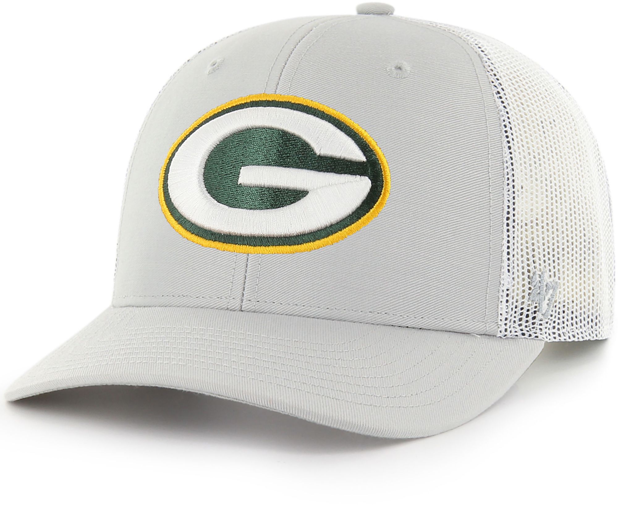 47 Brand / Men's Green Bay Packers Grey Adjustable Trucker Hat
