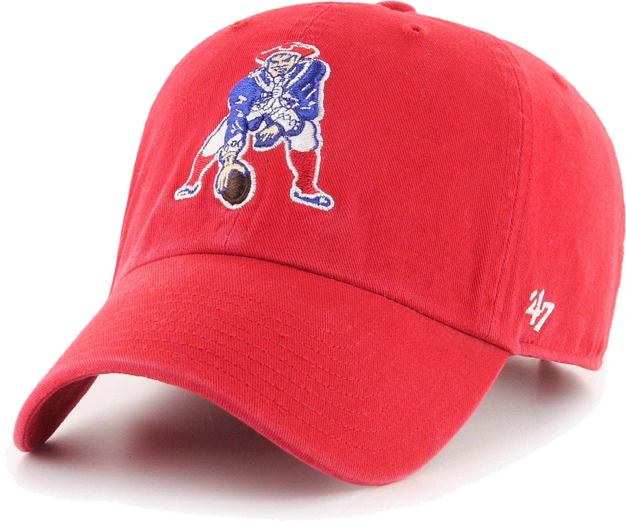 '47 Men's New England Patriots Legacy Clean Up Red Adjustable Hat