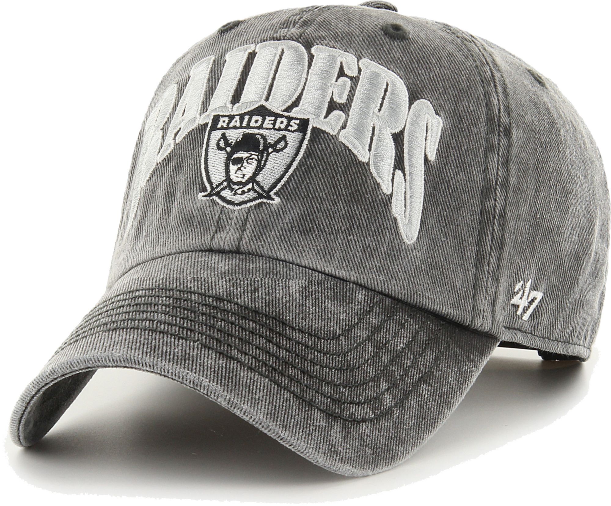 New Era Las Vegas Raiders Throwback Mens Crew (Grey/Black)