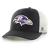 '47 Men's Baltimore Ravens Black Adjustable Trucker Hat