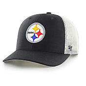 '47 Men's Pittsburgh Steelers Black Adjustable Trucker Hat