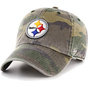 '47 Men's Pittsburgh Steelers Camo Adjustable Clean Up Hat