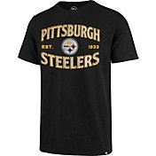 '47 Men's Pittsburgh Steelers Black Offset Scrum T-Shirt