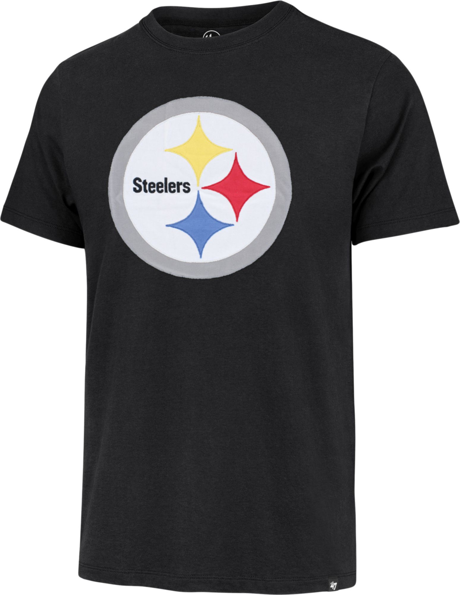 '47 Men's Pittsburgh Steelers Black Fieldhouse T-Shirt