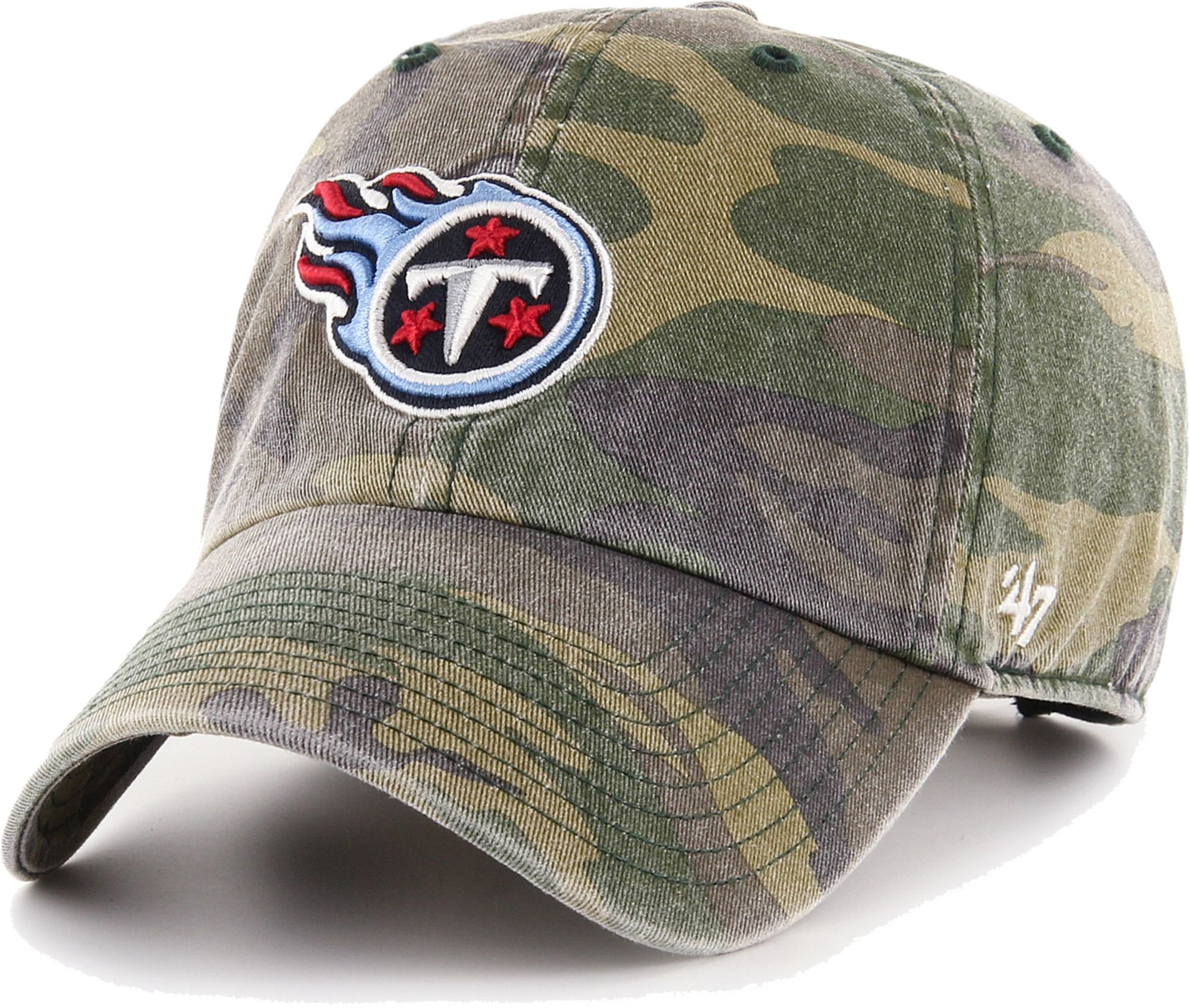 47 Brand / Men's Tennessee Titans Camo Adjustable Clean Up Hat