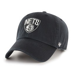 ‘47 Men's Brooklyn Nets Black Clean Up Adjustable Hat