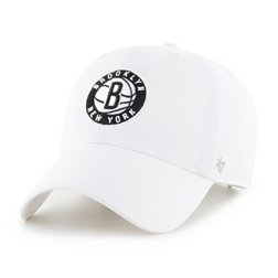 ‘47 Men's Brooklyn Nets White Clean Up Adjustable Hat