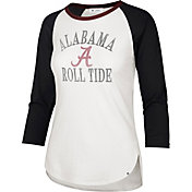 ‘47 Women's Alabama Crimson Tide White Long Sleeve Raglan T-Shirt