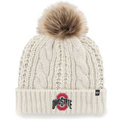 ‘47 Women's Ohio State Buckeyes White Meeko Cuffed Knit Hat