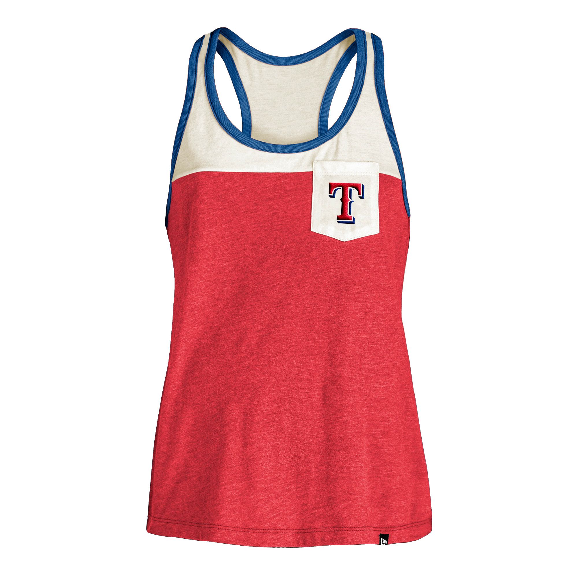 Men's Texas Rangers Royal/Red Solid V-Neck T-Shirt