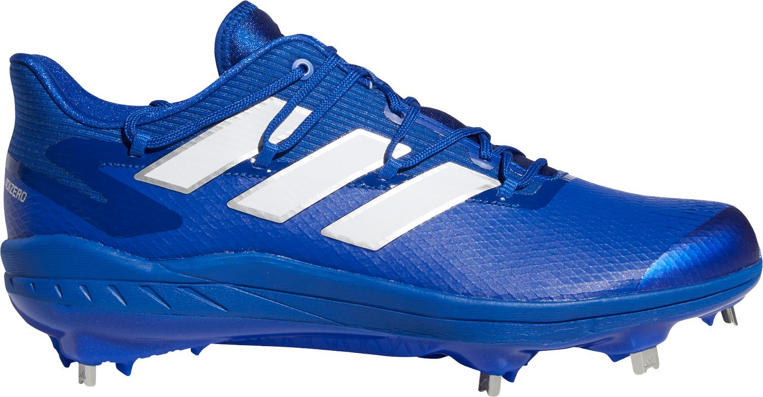 adidas Men’s adizero Afterburner 8 Metal Baseball Cleats, Blue/White