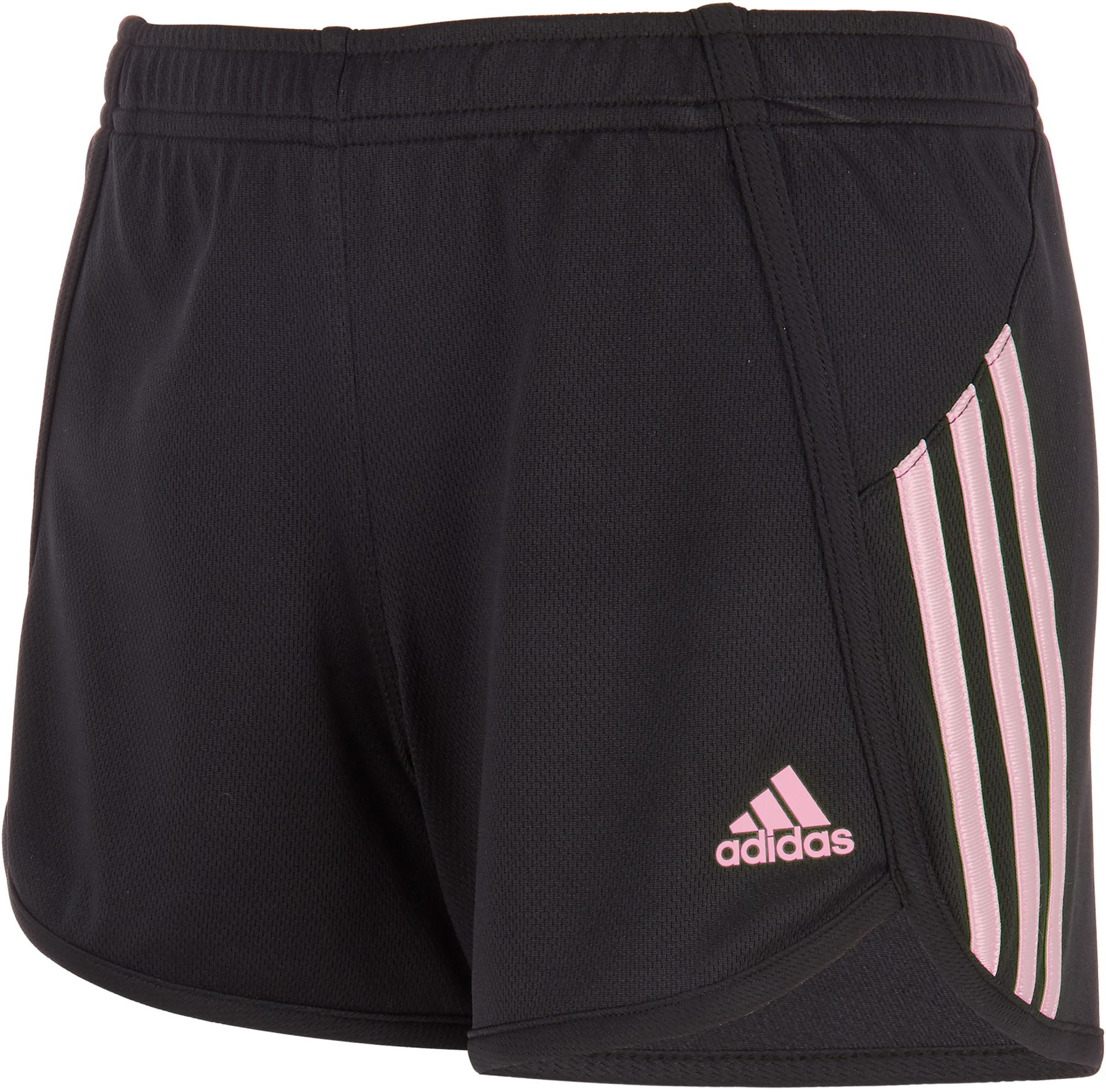 adidas Girls 3 Stripe Mesh Short