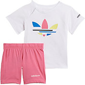 adidas Toddler Girls' Adicolor Shorts and T-Shirt Set