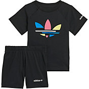 adidas Toddlers' Adicolor Shorts and T-Shirt Set