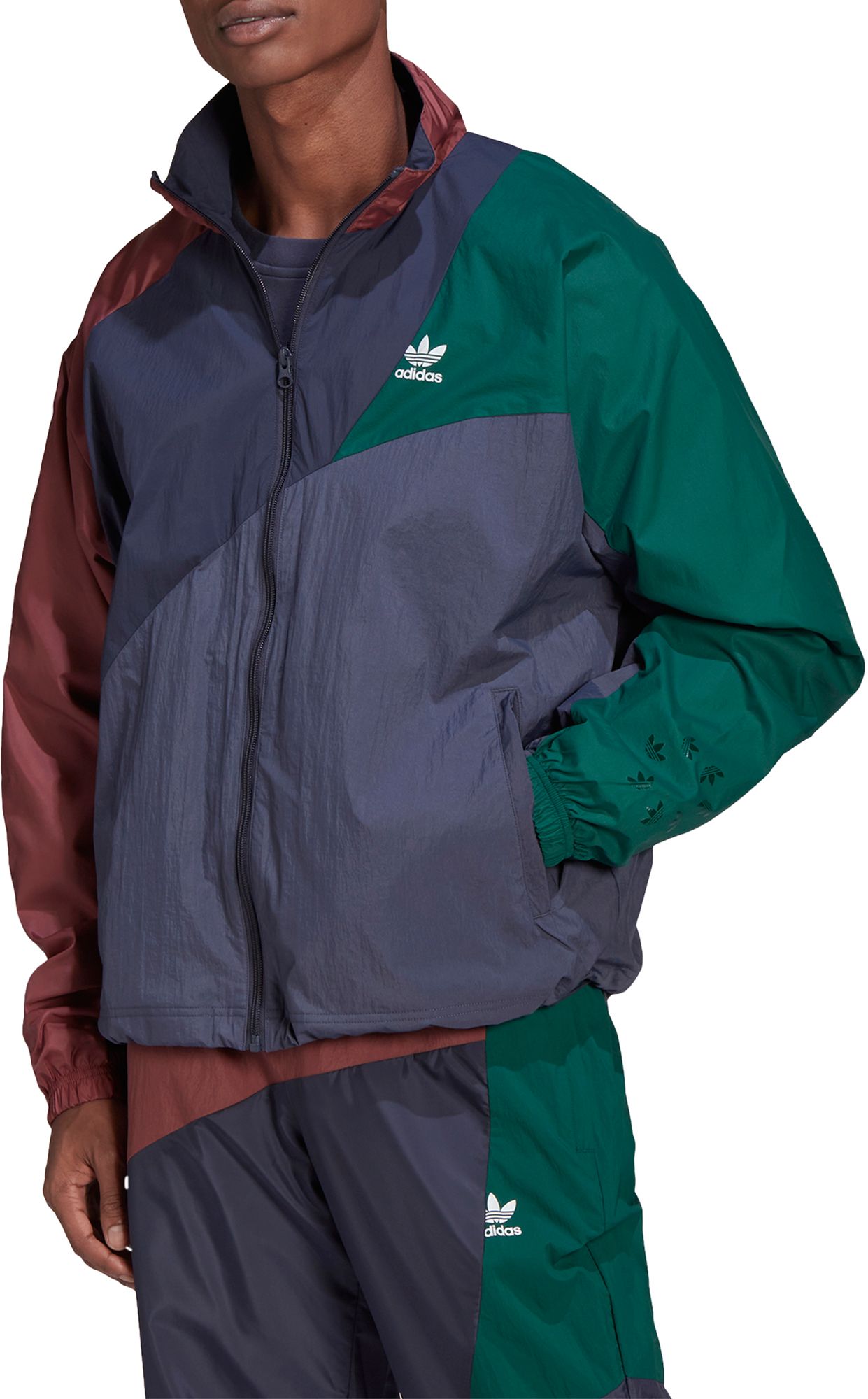 Adidas men's originals sale sportive colorblocked track jacket