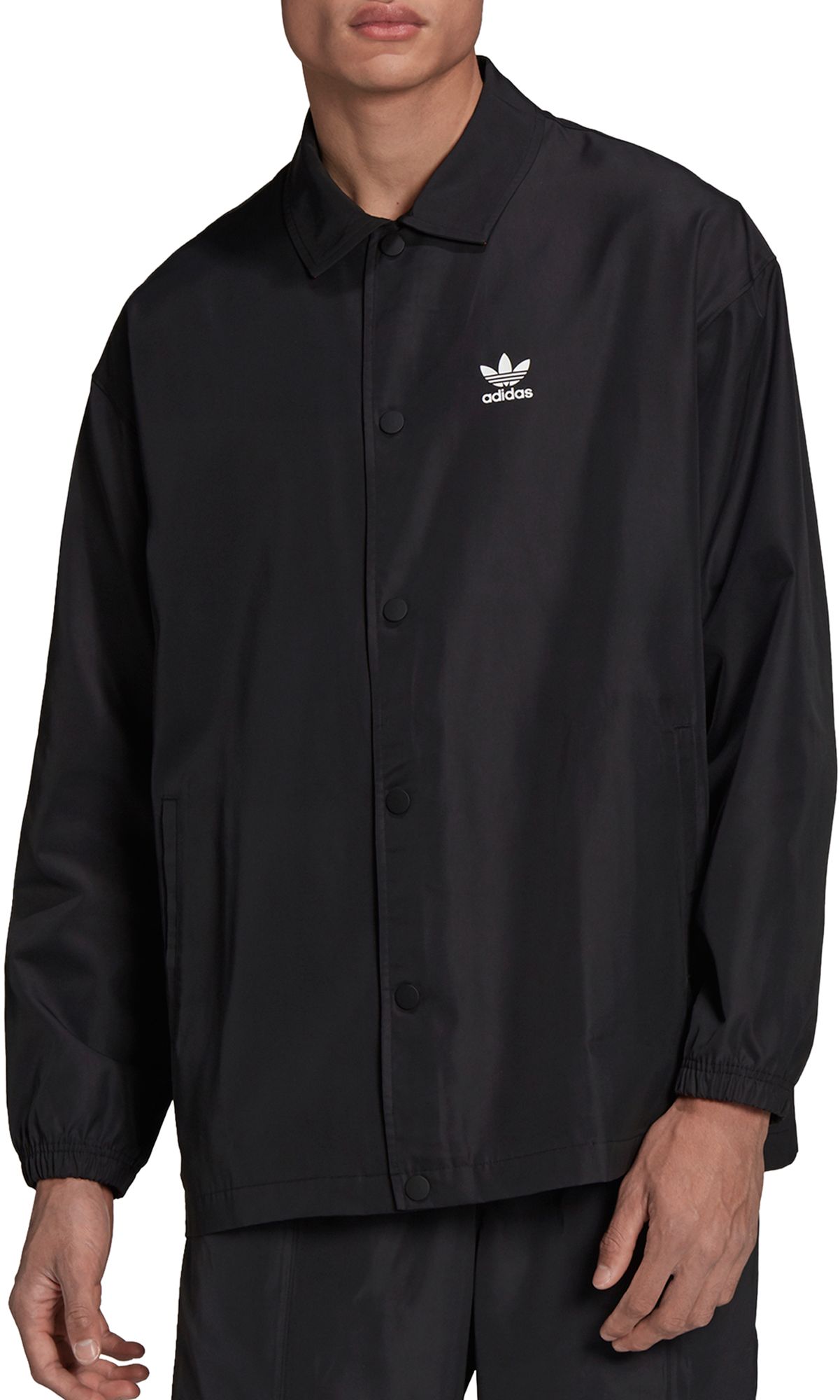 Adidas trefoil sale coach jacket