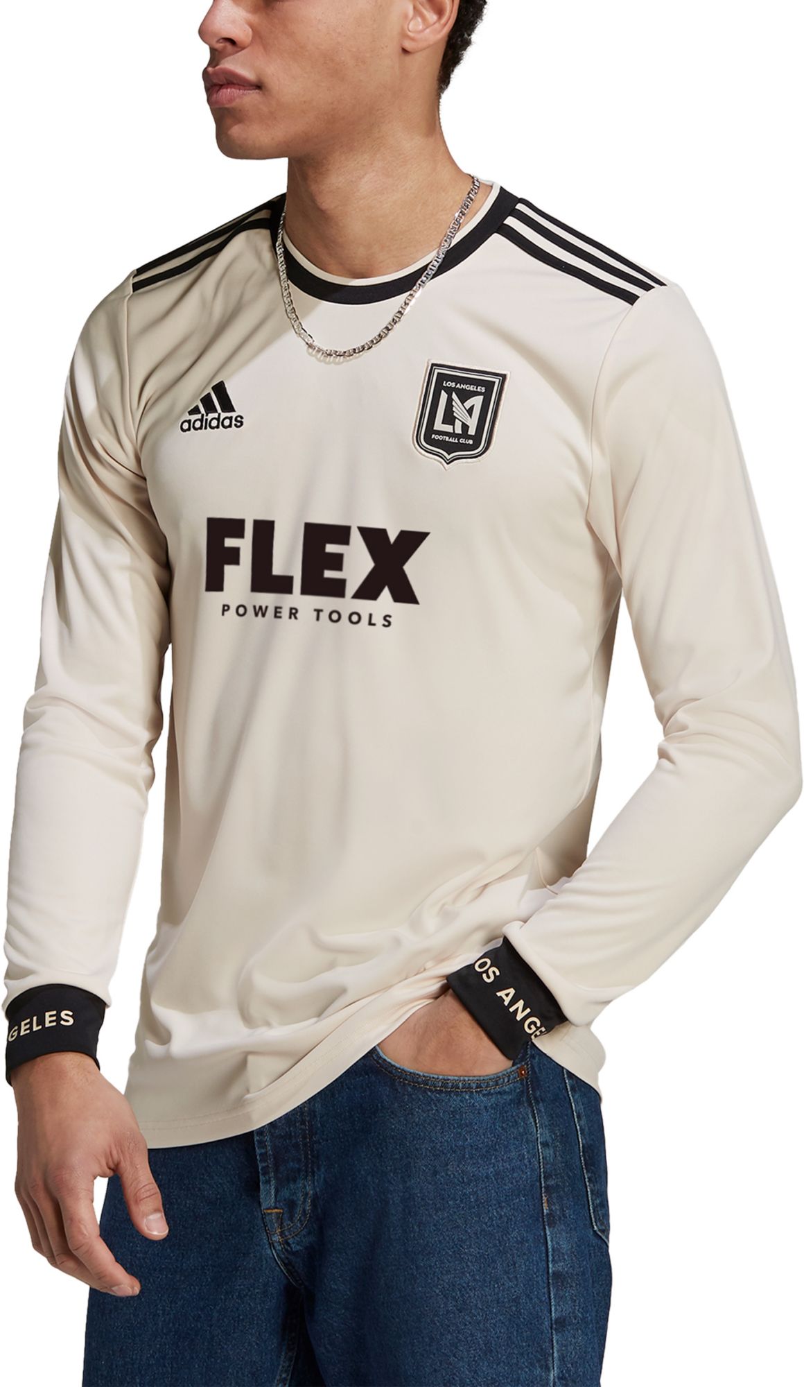 Dick's Sporting Goods Adidas Los Angeles FC '22 White Jersey Hook