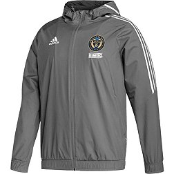 adidas Philadelphia Union '22 All-Weather Grey Full-Zip Jacket
