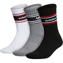 adidas Men's Forum Rib Crew Socks - 3 Pack
