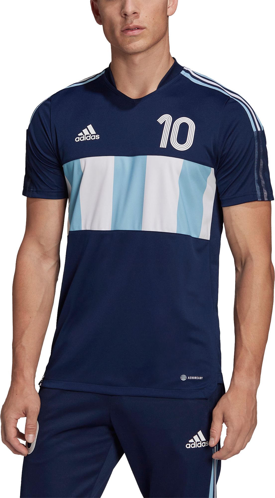 adidas Messi Tiro Number 10 Training Jersey - Blue