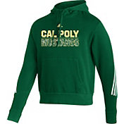 adidas Men's Cal Poly Mustangs Green Fashion Pullover Hoodie